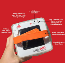 Load image into Gallery viewer, Luminaid Solar Powered USB lantern