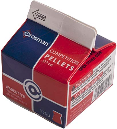 Crosman .177 Wadcutter pellets - 1250 count