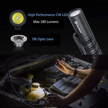 Load image into Gallery viewer, Olight I3T EOS Slim EDC Flashlight - 180 lumens - Uses AAA Battery - Tiny Flashlight