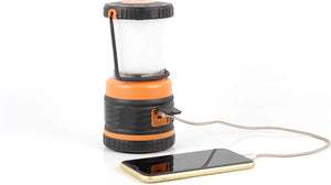 LED Lantern Light and Power Bank Combo - Rechargeable via USB - Waterproof