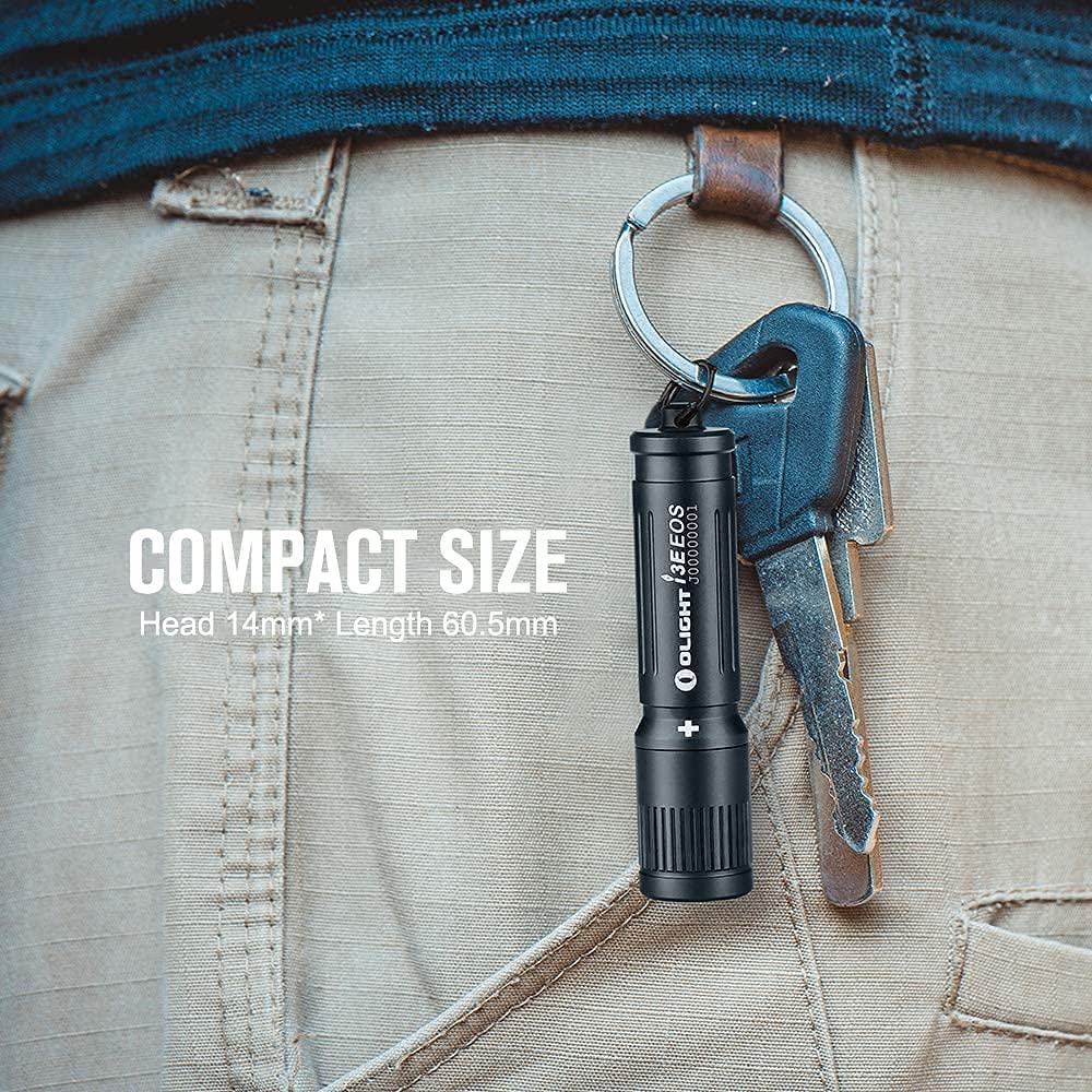 Olight Mini Keychain EDC Flashlight - 90 Lumens - Uses AAA battery