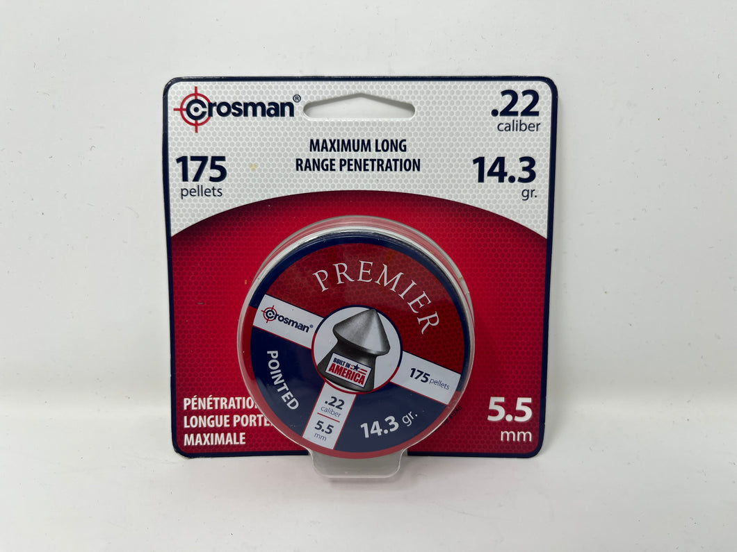 Crosman .22 Pointed Pellets - 175 Count