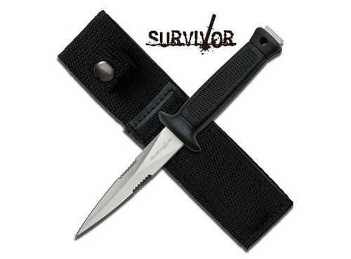 Survivor Tactical Boot Knife Dagger - 6 1/2