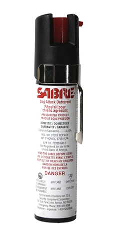 Sabre Dog Attack Deterrent - 22g with Pocket Clip - Pocket sized version