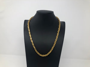 Byzantine ip gold plated chain 22 inch 5.5mm